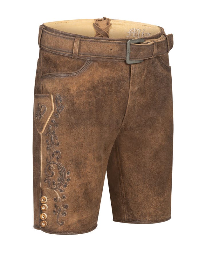 

Nübler Кожаные шорты на молнии коричневого цвета