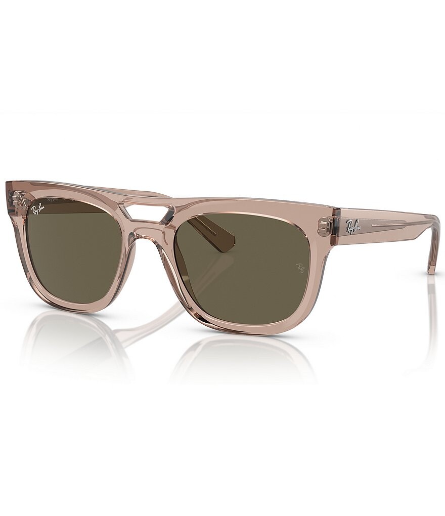 

Квадратные солнцезащитные очки унисекс Ray-Ban Phil 54 мм, бежевый