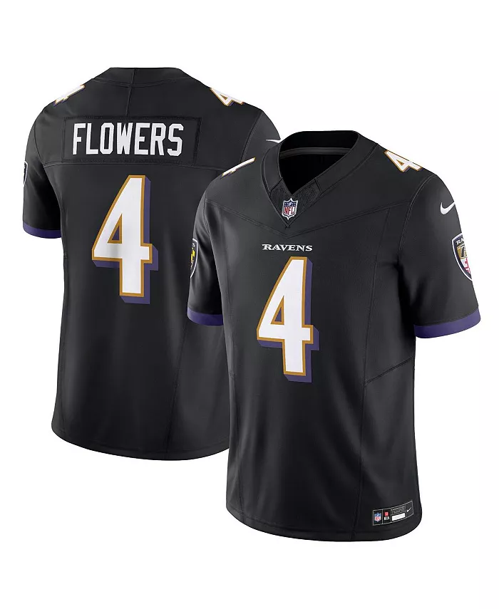 

Мужская альтернативная ограниченная джерси Baltimore Ravens Vapor F.U.S.E. Zay Flowers в черном цвете Nike