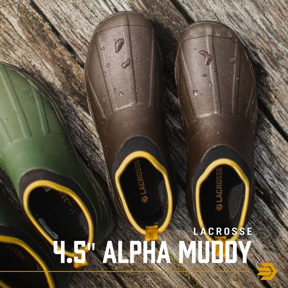 Мужские резиновые сапоги LaCrosse Alpha Muddy 4.5 с водонепроницаемой резиной, конструкцией типа 'на пуантах' и стелькой EVA, 14 Graphite — фото 2
