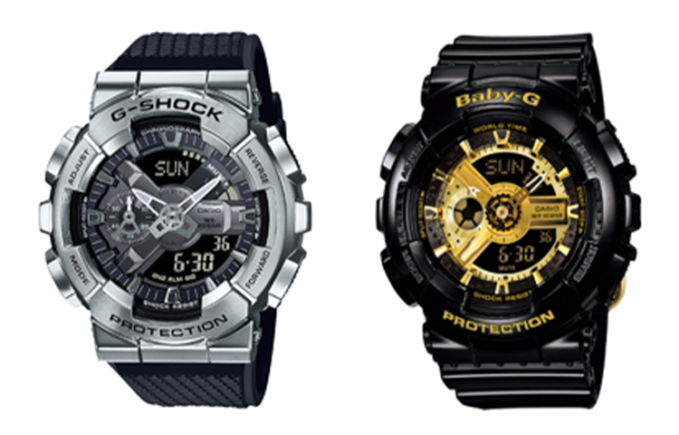 

CASIO Часы Unisex Pair Table Series Black Watch, Black Dial+Black Dial (Matching Watch)