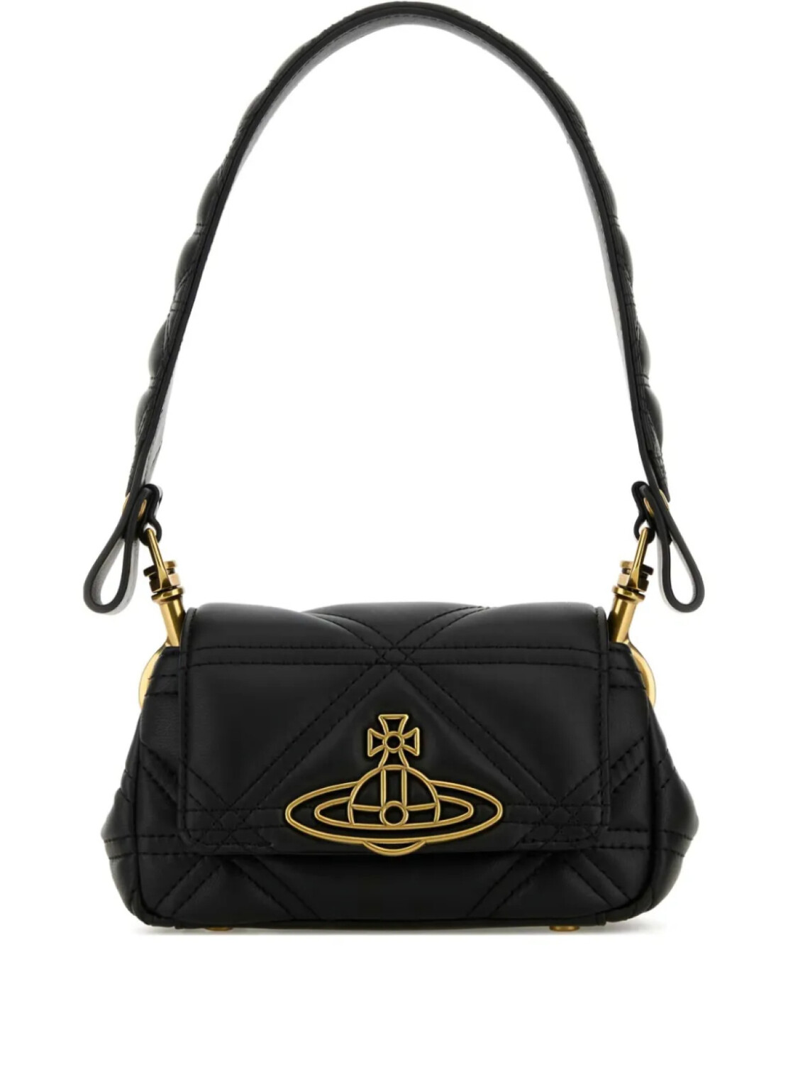

Сумка через плечо Vivienne Westwood Hazel из натуральной кожи, черный