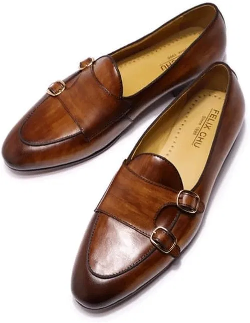 Лоферы винтажные Men's Vintage Spike Dress Loafers, коричневый DHFIRUFSHLO — фото 3
