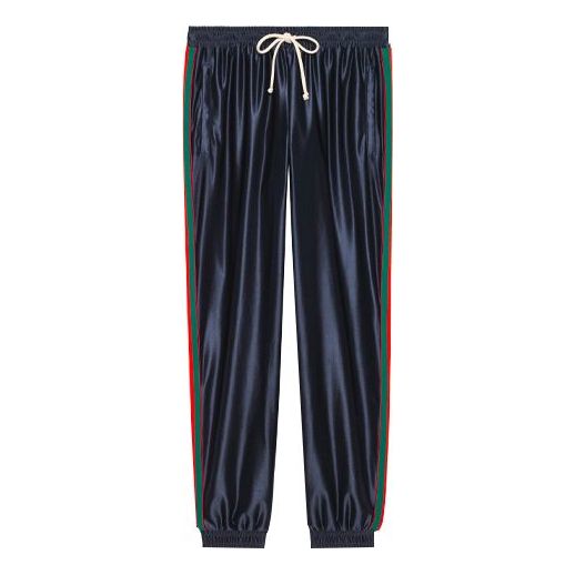 

Спортивные штаны Men's GUCCI Shiny Knit Material Webbing Sports Pants/Trousers/Joggers Blue, синий