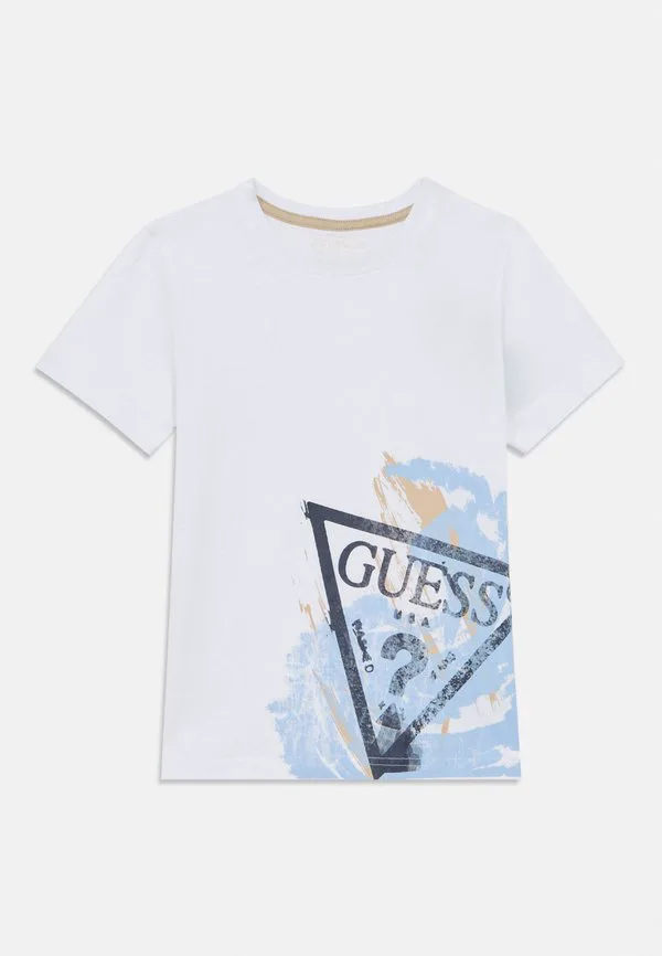 Детская футболка с принтом Guess, Pure White — фото 3