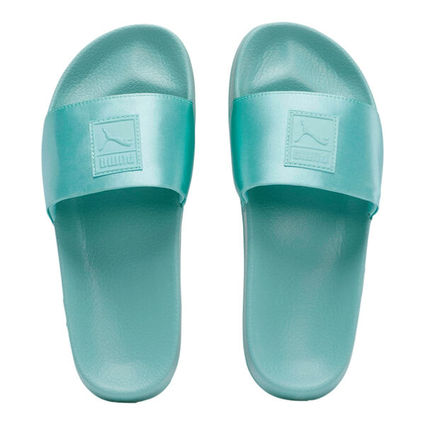 Тапочки leadcat satin green slippers Puma, зеленый — фото 3