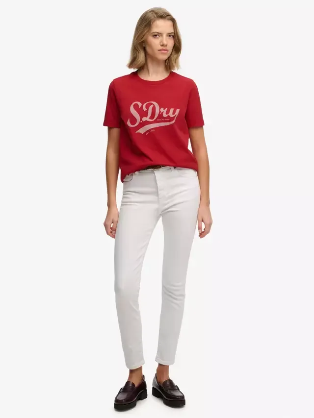 Футболка Varsity Script, цвет Varsity Red Superdry — фото 3