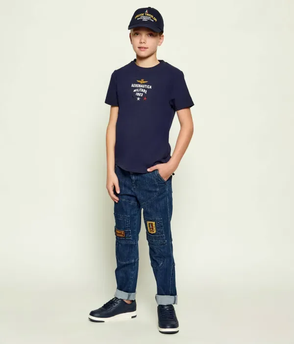 Футболка regular fit Aeronautica Militare, темно-синий — фото 2