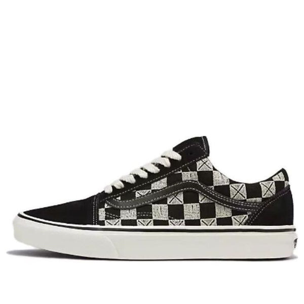 

Кроссовки blur check old skool 'black' Vans, черный