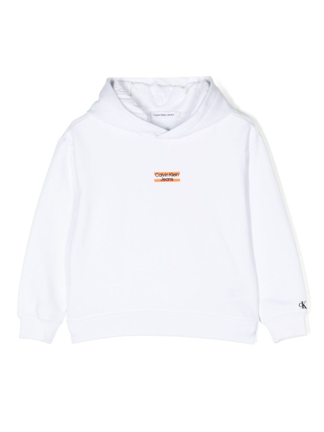 

Худи с вышитым логотипом Calvin Klein Kids, белый