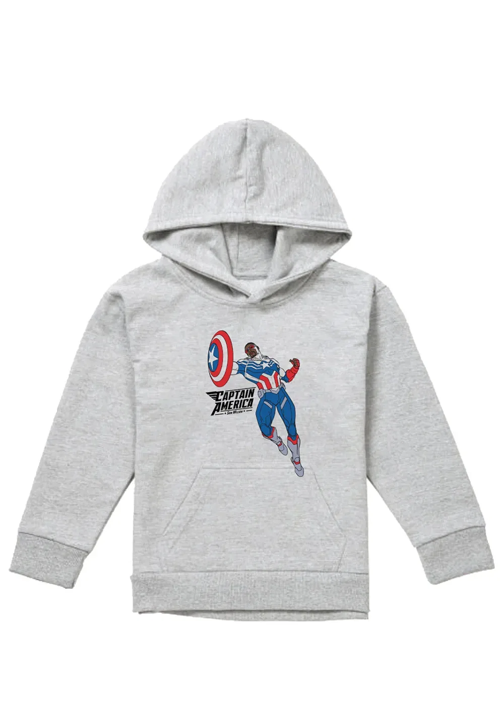 Детский худи Marvel Captain America Sam Wilson, серый — фото 4