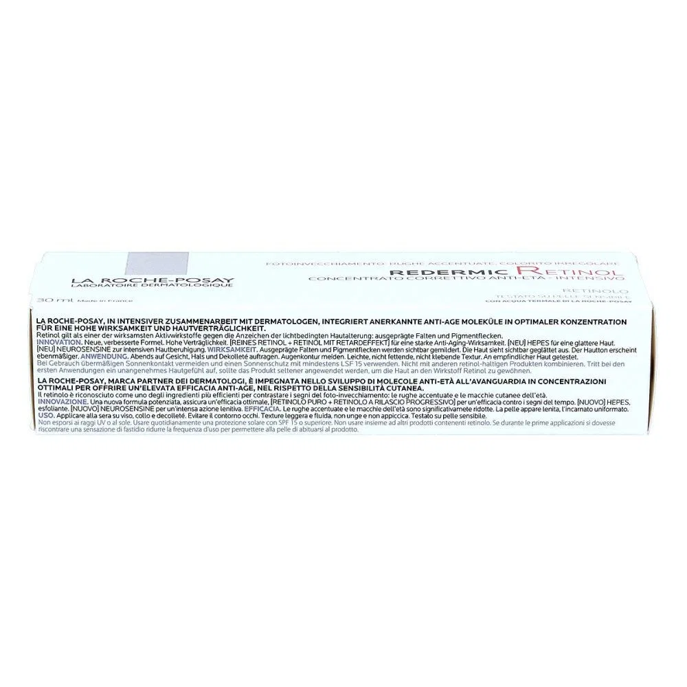 Сыворотка La Roche-Posay — Корректирующая антивозрастная с ретинолом «Redermic Retinol Intensive» от, 30 мл — фото 2
