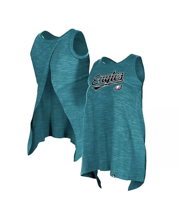 

Женская майка-топ Philadelphia Eagles Space Dye Active темно-зеленого цвета New Era