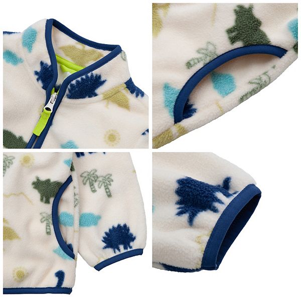 Детская флисовая куртка для мальчиков Rokka&Rolla, Blue Ivory — фото 4