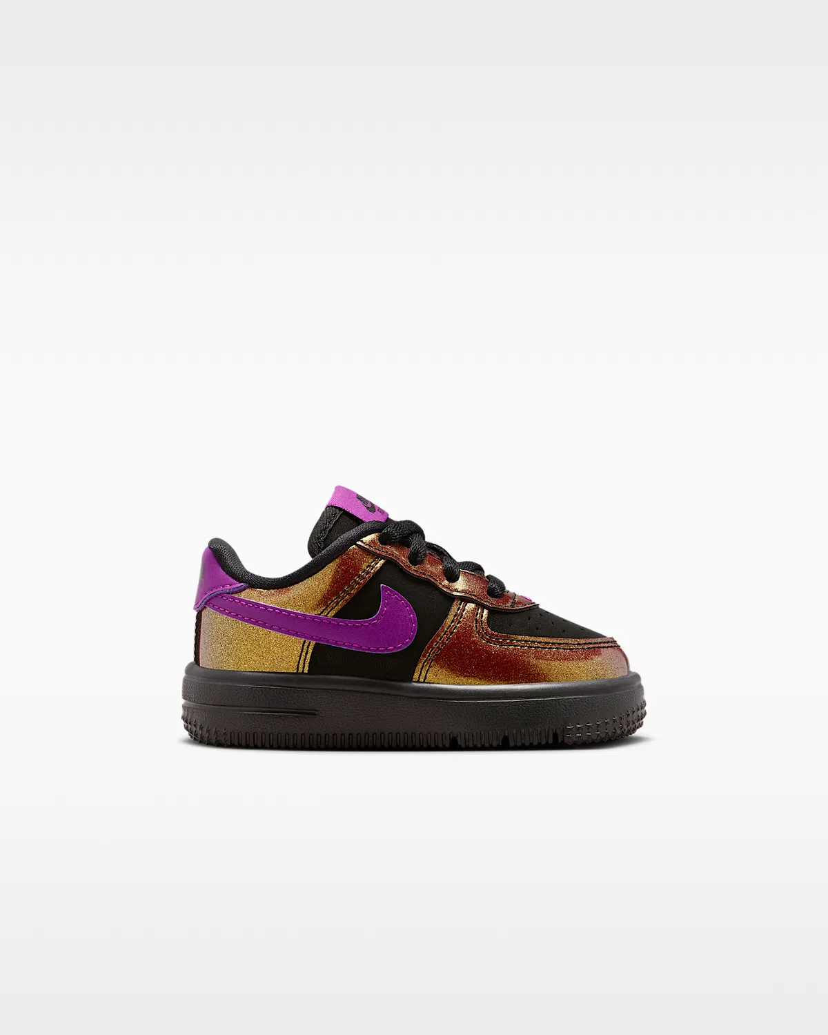 Детские кроссовки Nike Force 1 Low LV8 4, Black/Bold Berry — фото 3