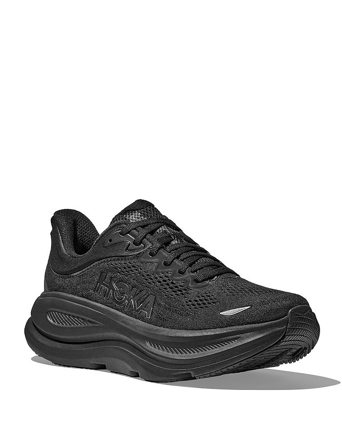 

Мужские кроссовки Bondi 9 на шнуровке для бега HOKA, черный