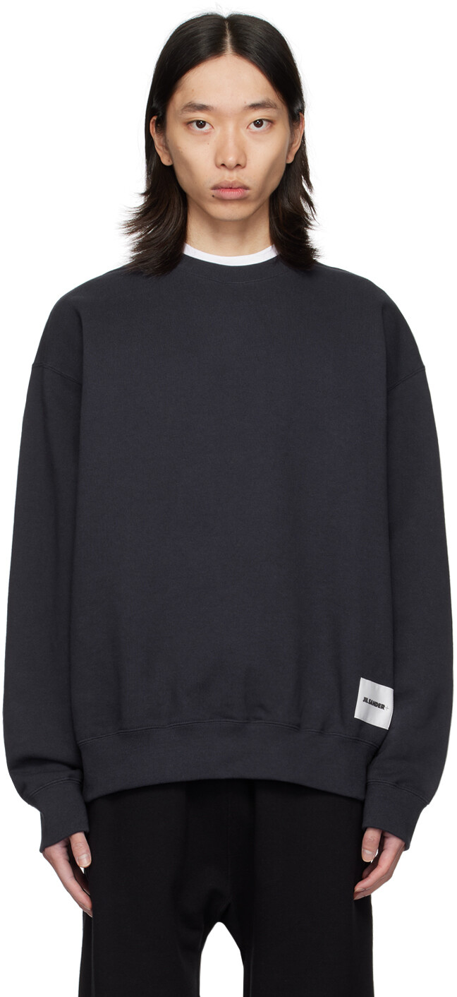 

Толстовка с нашивкой-логотипом Navy Jil Sander