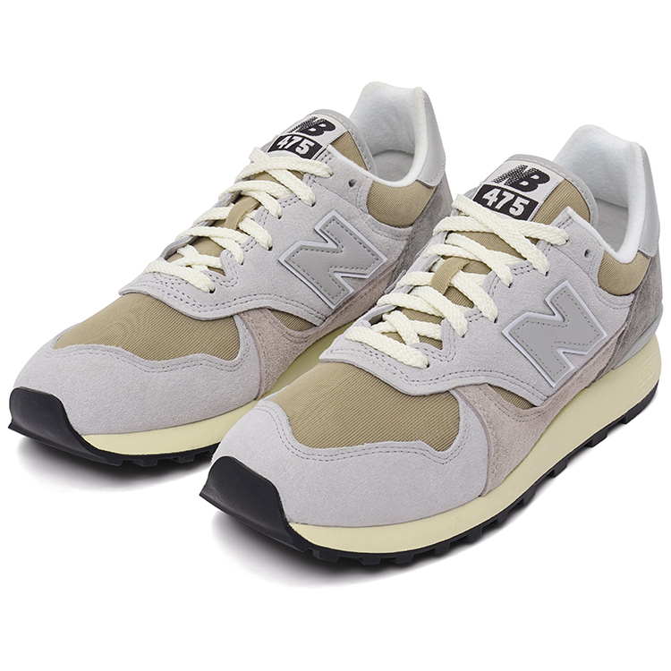 Футболка Stoneware Brighton Grey Moonrock New Balance, серый/землянисто-желтый — фото 4