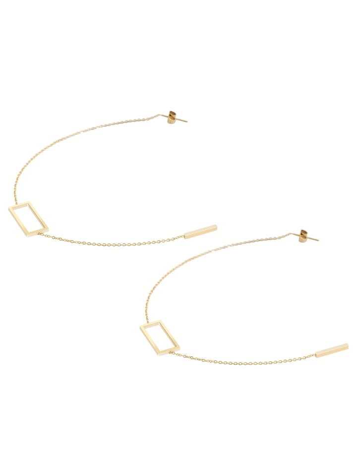 

Adeliás Женские серьги из нержавеющей стали в золотом исполнении