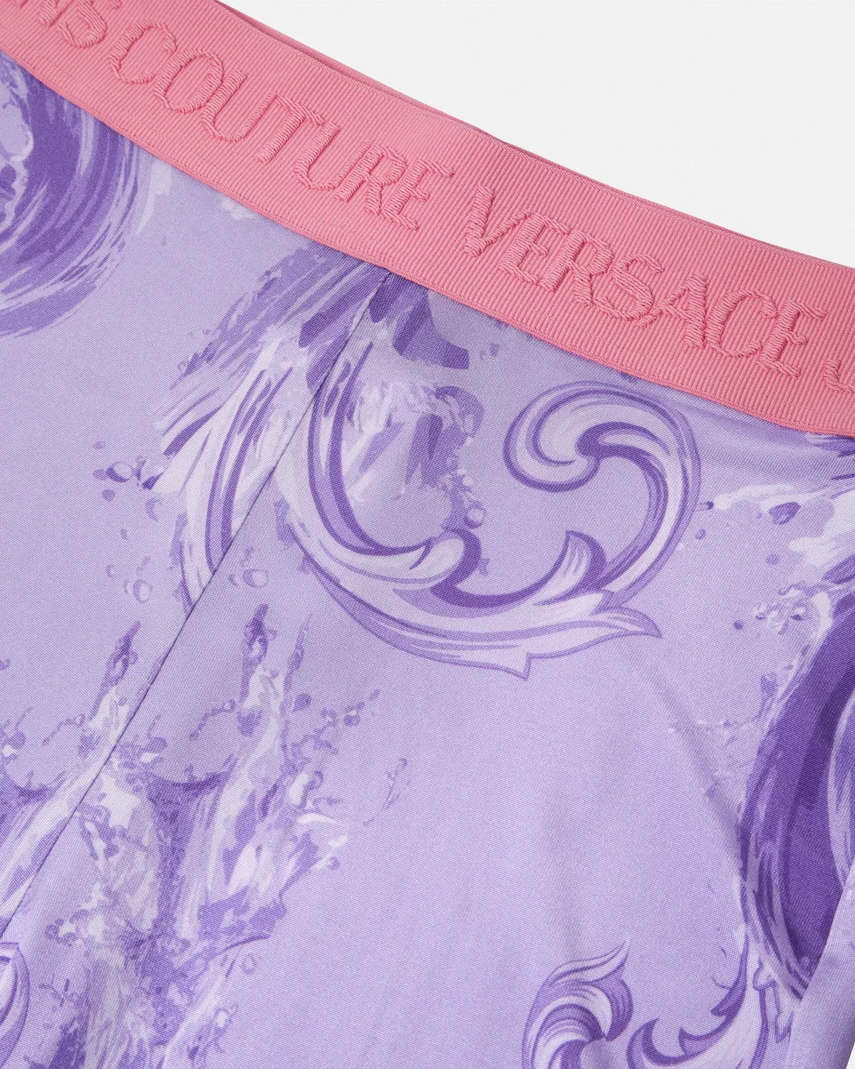 Расклешенные леггинсы из вискозы с принтом VERSACE, мультиколор — фото 2