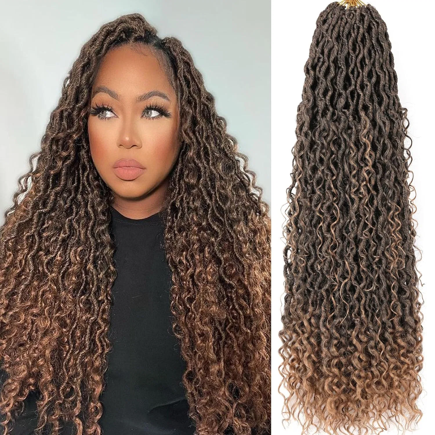 Комплект синтетических волос для плетения Bohemian Hippie Locs Samtress, #T27
