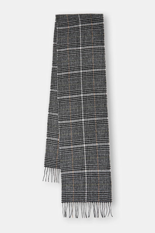 

Шерстяной шарф Barbour, серый