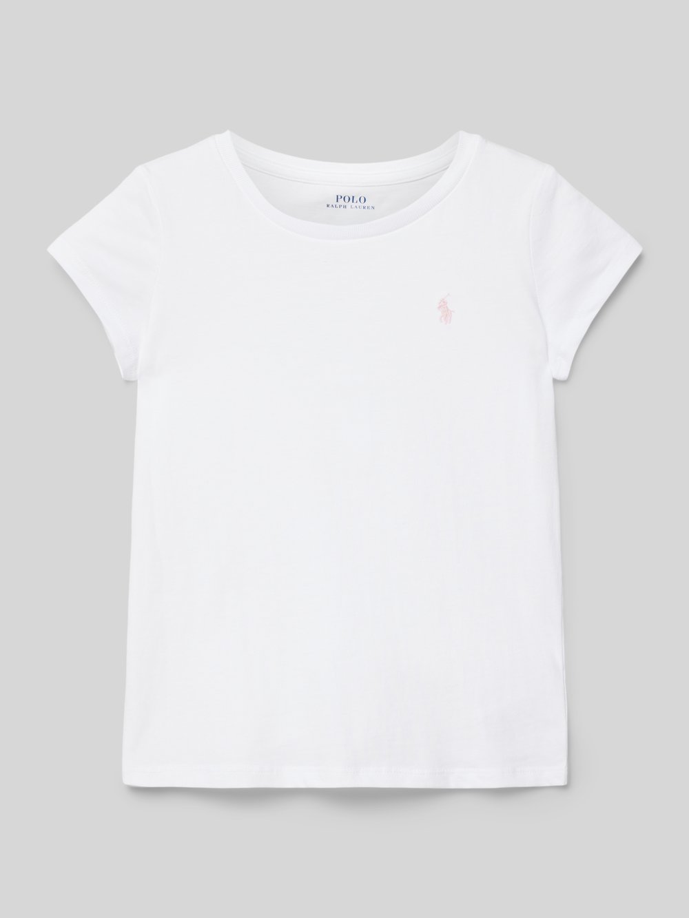

Футболка с вышитым логотипом Polo Ralph Lauren Kids, белый
