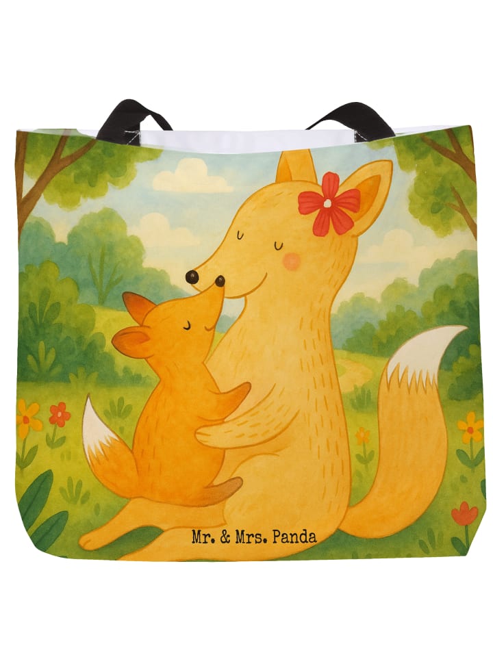 

Mr. & Mrs. Panda Сумка-шоппер Fox Mama Design без слогана, белого цвета