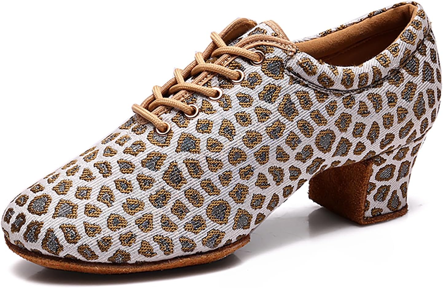 

Танцевальные туфли SWDZM для мужчин и женщин для бальных танцев с шнуровкой, современные латинские, для сальсы, для выступлений и репетиций, золотой