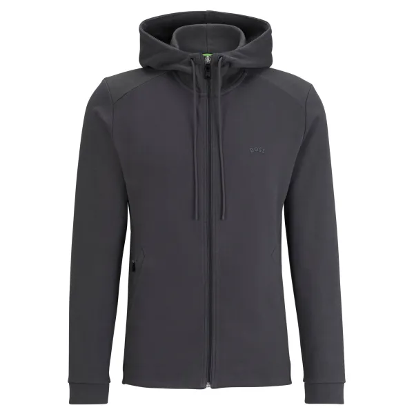 

Толстовка прямого кроя Saggy изогнутой формы Boss, черный