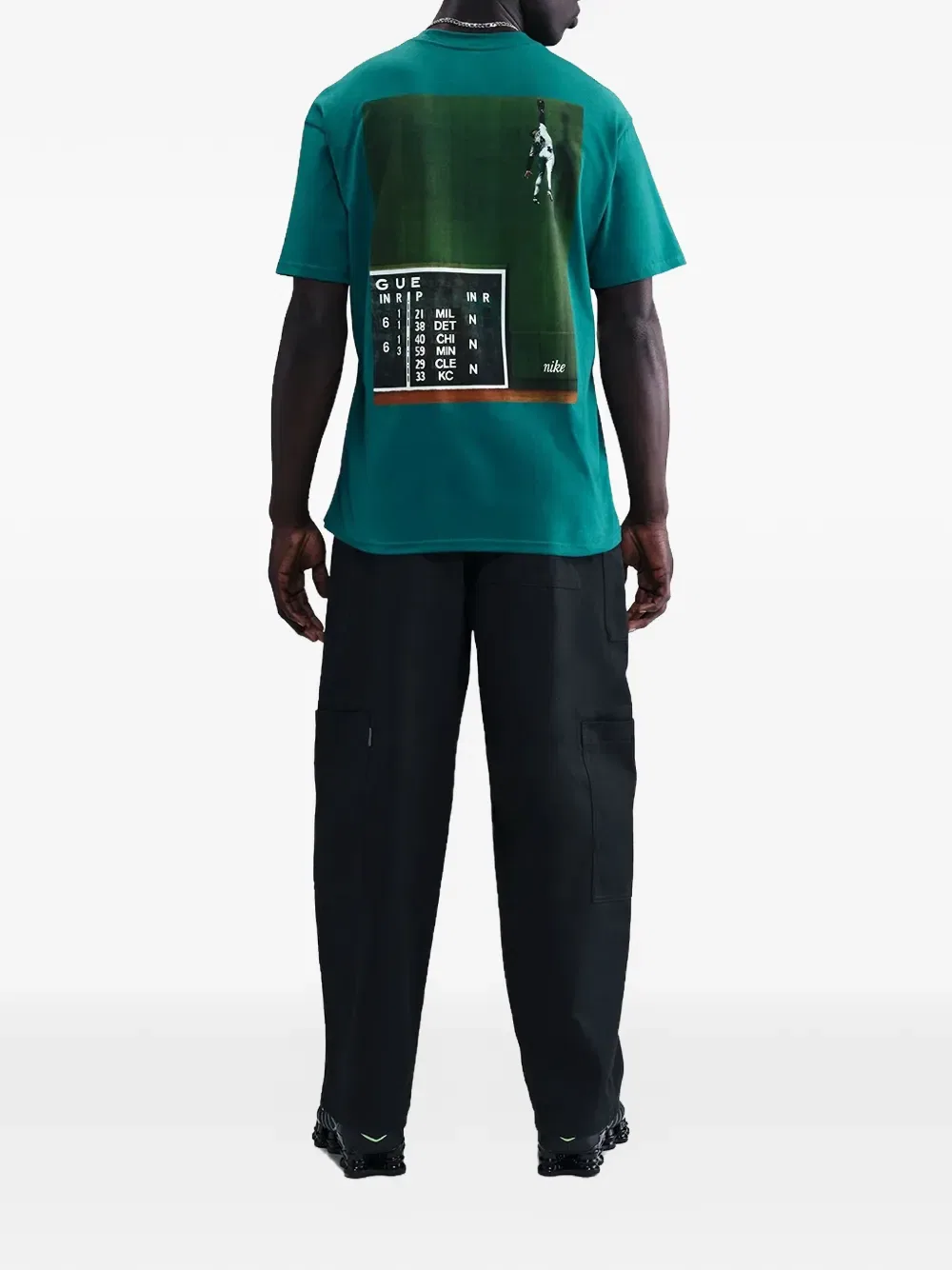 Футболка с круглым вырезом Sportswear max90 Nike, зеленый — фото 2