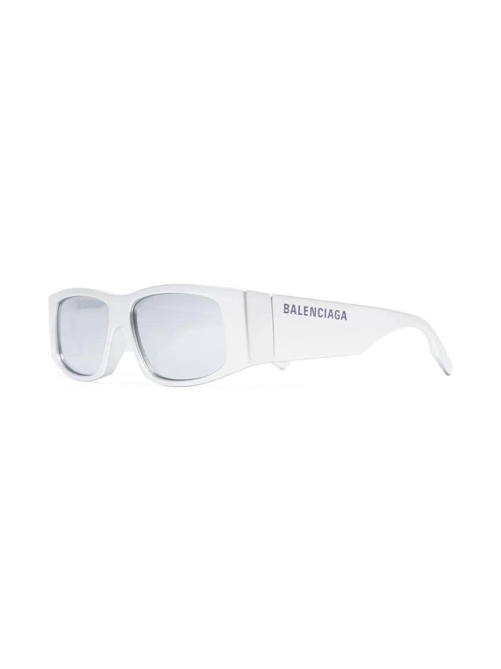 Солнцезащитные очки Led в квадратной оправе Balenciaga Eyewear, серебяный — фото 2
