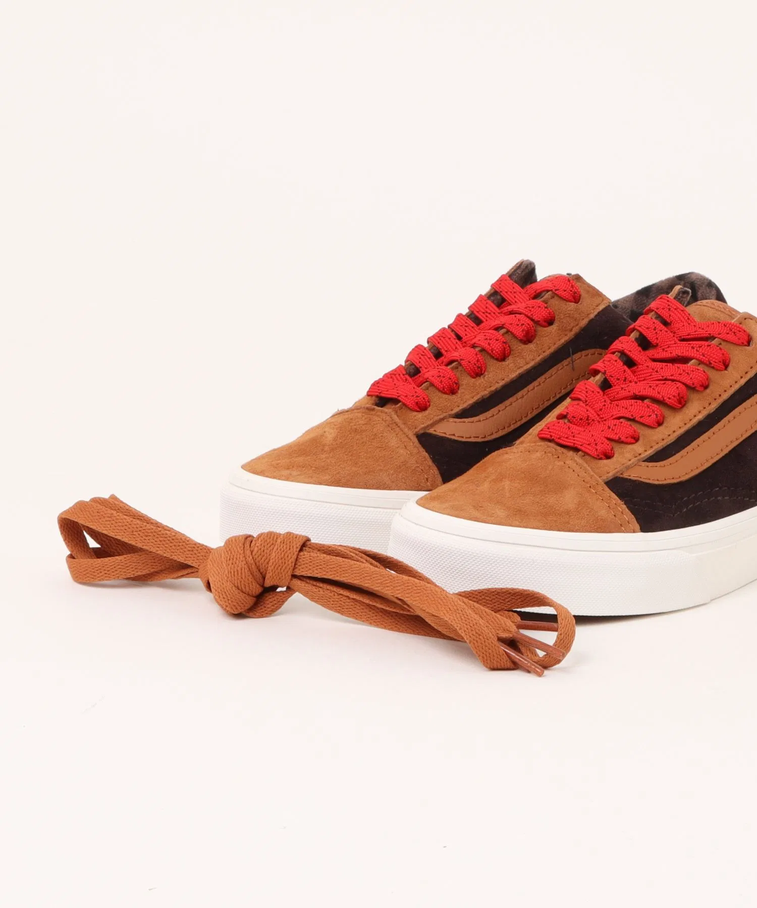 Унисекс кроссовки из натуральной кожи VANS OLD SKOOL PIG SUEDE PLAID разноцветные — фото 4