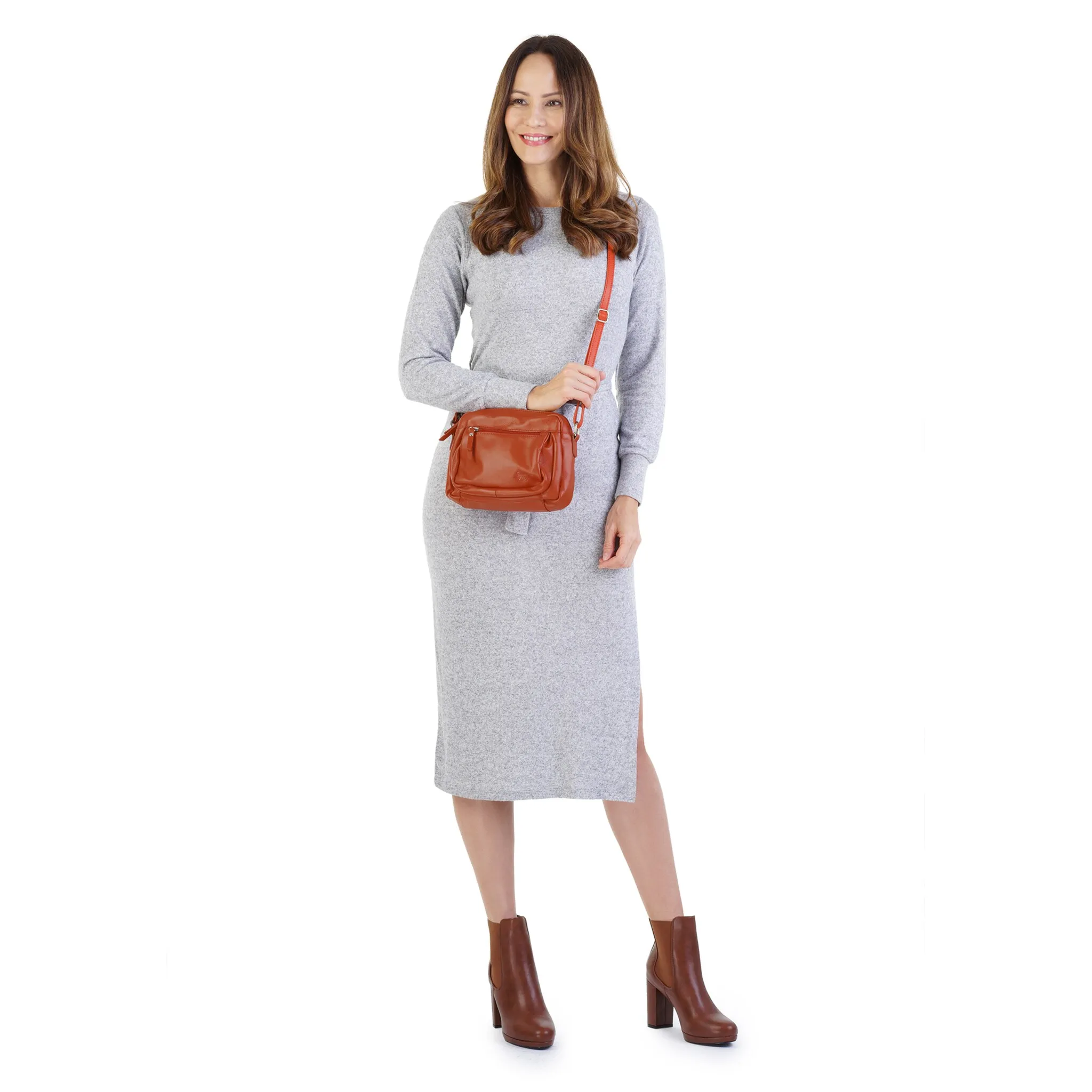 

Сумка через плечо Samantha Look, натуральная кожа, цвет Orange