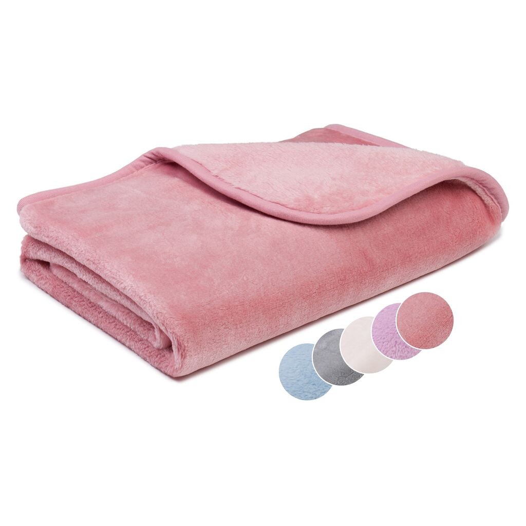 

Sleepling - очаровательный плед darling Kids Cashmere Feeling детский плед 100 х 150 см, старо-розовый, диванный плед премиум-класса, плотный теплый плед, 500 гр/м².