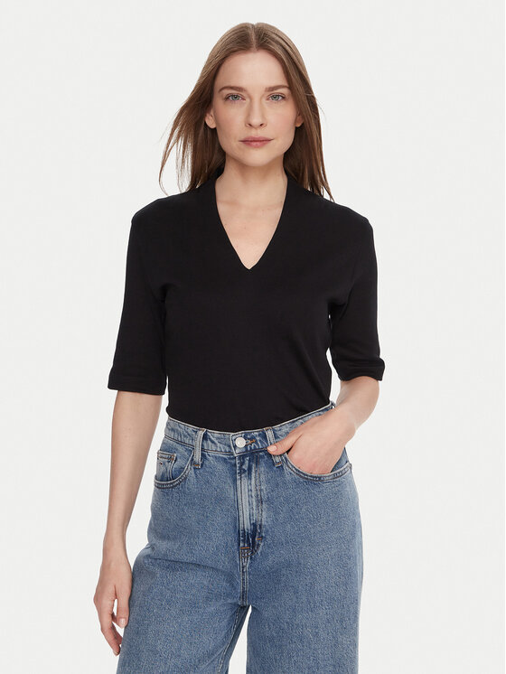 

Блузка slim fit 3GA2D400U United Colors Of Benetton, черный