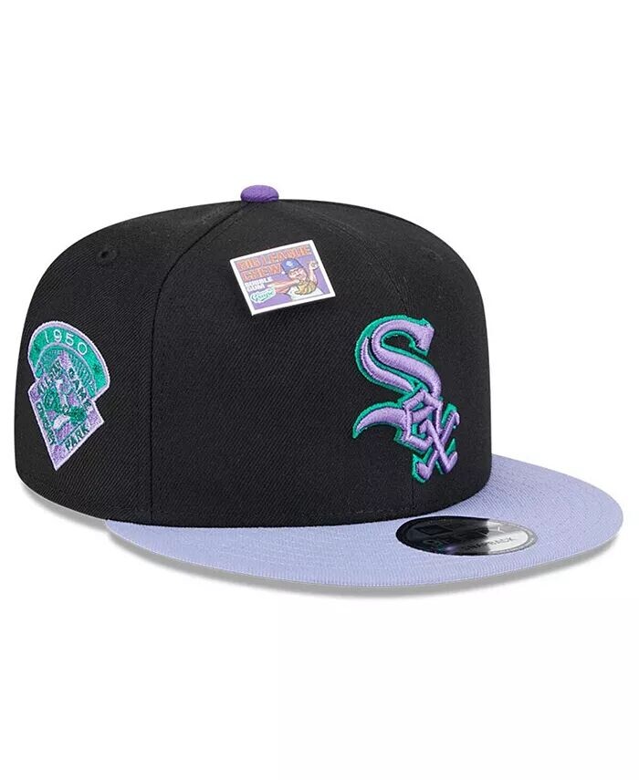 

Мужская черно-фиолетовая бейсболка Chicago White Sox Grape Big League Chew Flavor Pack 9FIFTY New Era