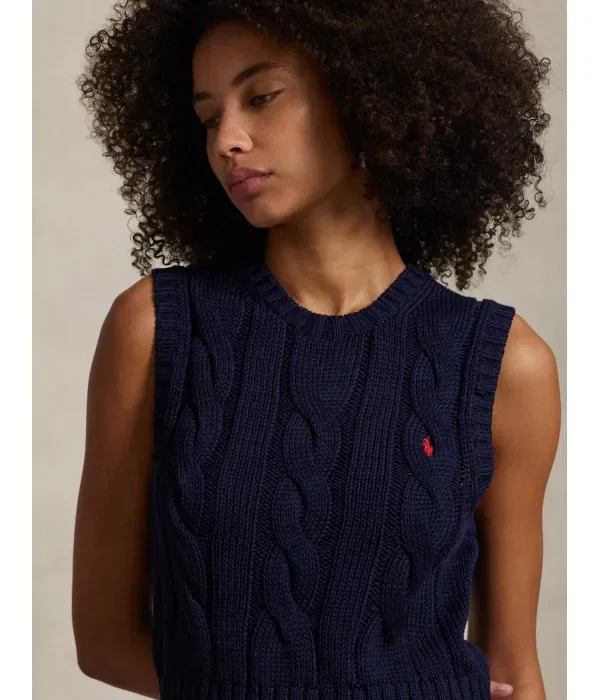 Жилет regular fit Polo Ralph Lauren, темно-синий — фото 4