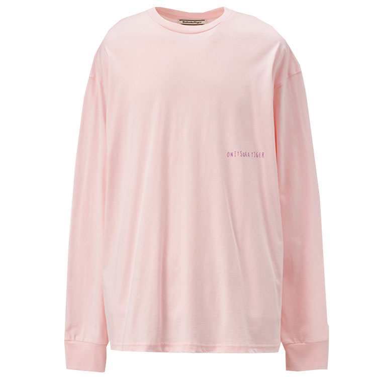 

Футболка унисекс светло-розовая Onitsuka Tiger