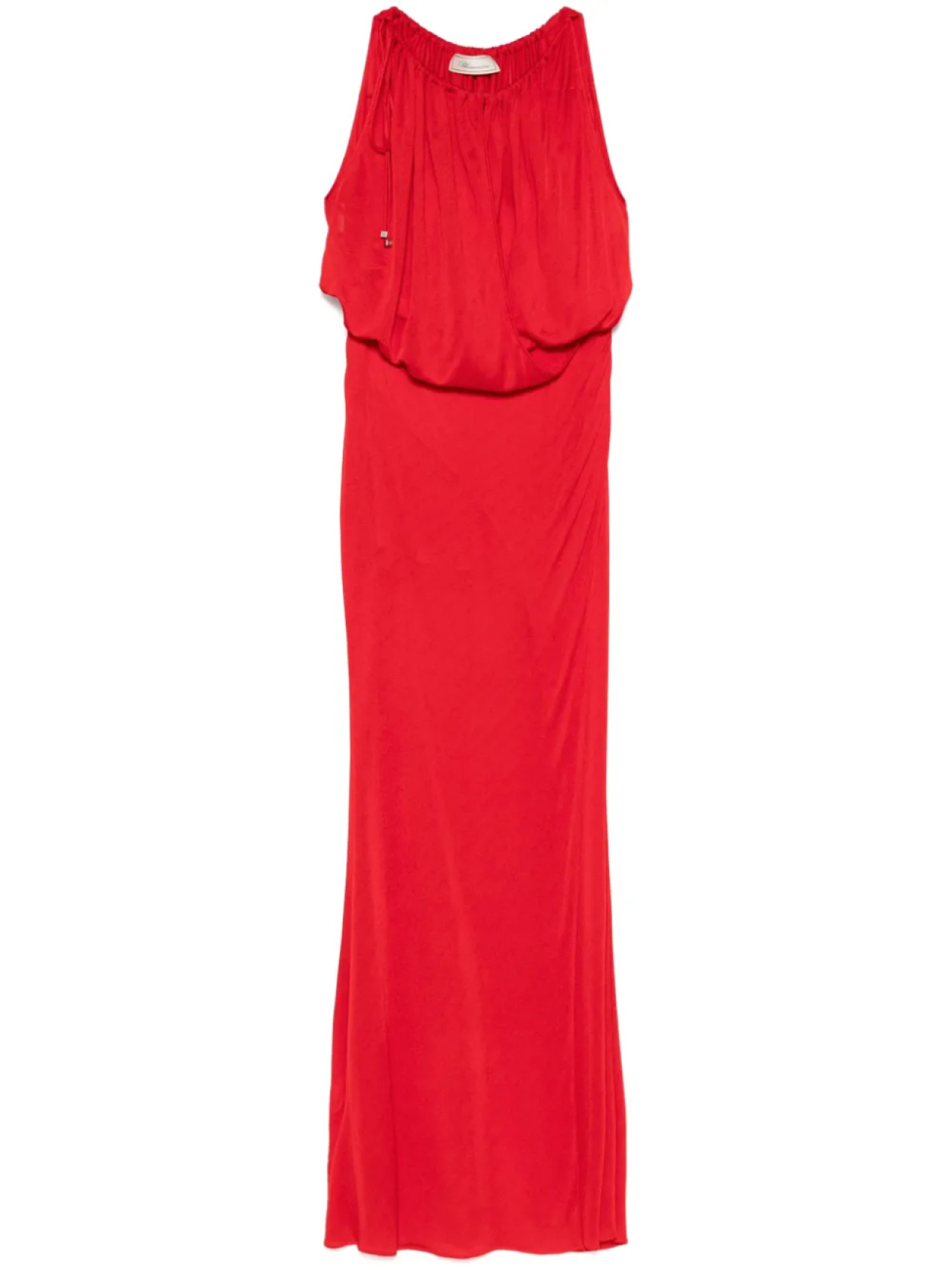 

Blumarine платье макси с драпировкой, красный