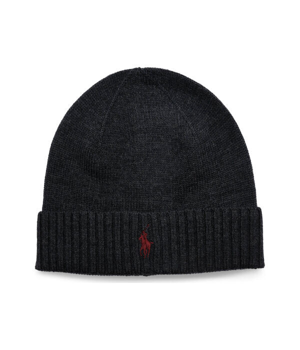 

Шапка мужская Polo Ralph Lauren шерстяная бини, черный