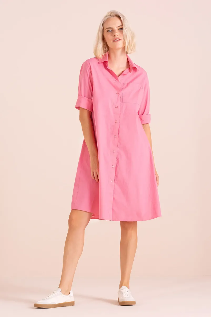 

SENSES.THE LABEL Летнее платье из хлопка Senses.The Lable, розовый
