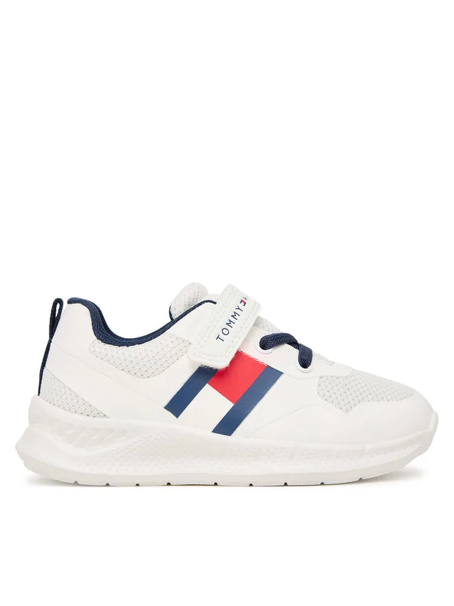 Tommy Hilfiger Кроссовки Flag Low Cut Lace-Up/Velcro T1X9-34369-1843 M White