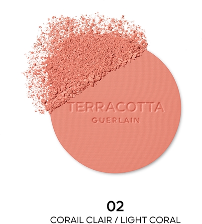 Осветляющие румяна GUERLAIN Terracotta Blush, 02 Light Coral 5 g — фото 2