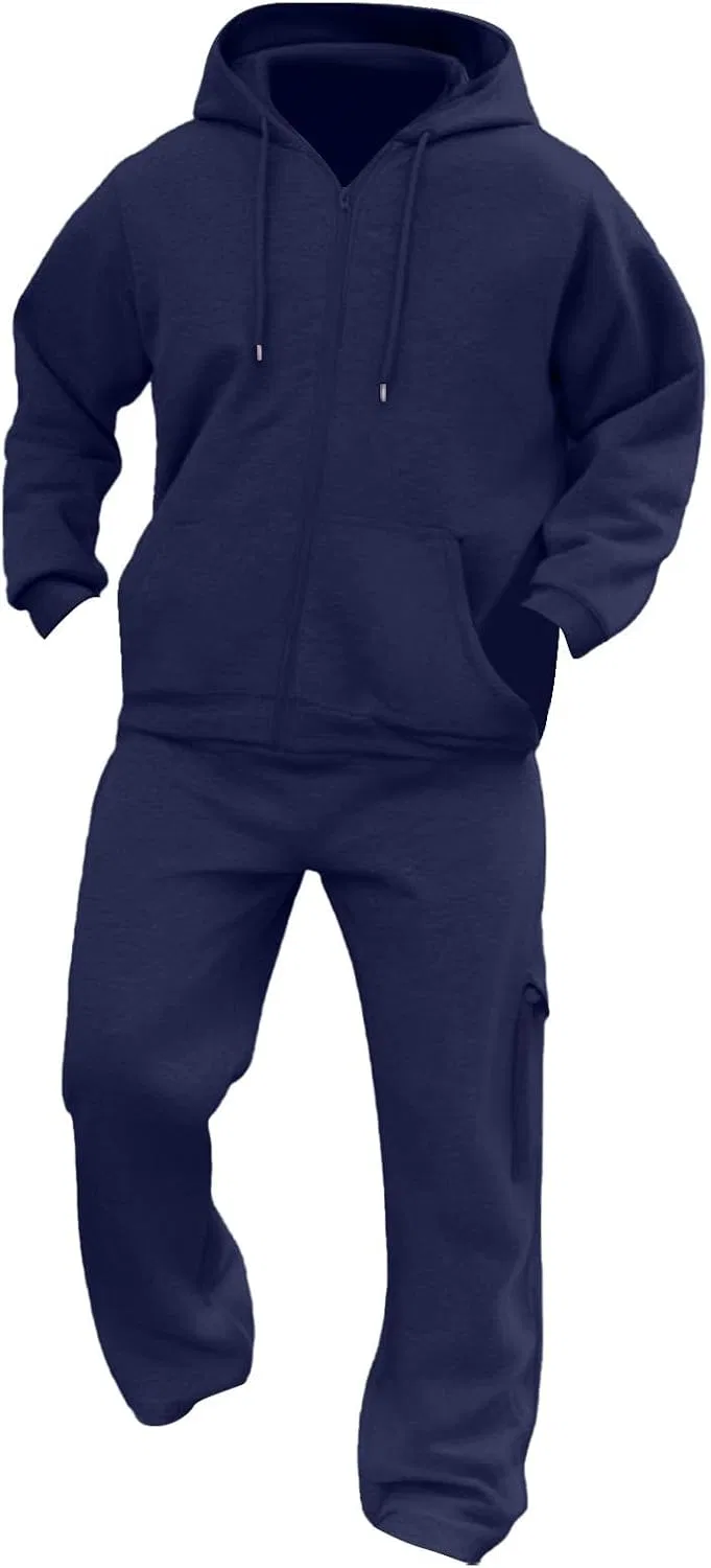 Спортивный костюм с капюшоном, мужской, 2 предмета, Navy — фото 3