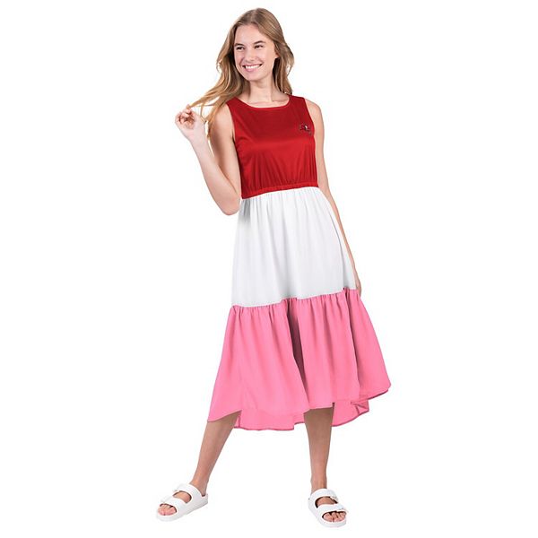 

Женское платье 4her by carl banks red/white tampa bay buccaneers 12th inning colorblock G-Iii