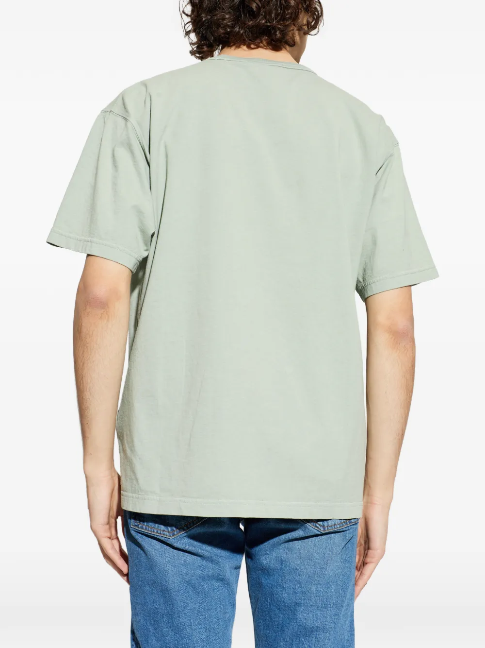 Футболка с накладным карманом Stone Island, зеленый — фото 4