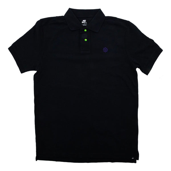 

Рубашка-поло x clot short sleeves polo shirt Nike, черный