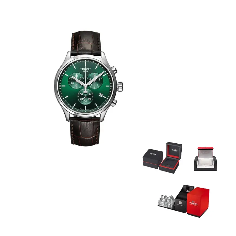 

TISSOT Часы мужские кварцевые механизм коллекция Speedy 45 мм зеленый циферблат корпус из нержавеющей стали ремешок из натуральной кожи