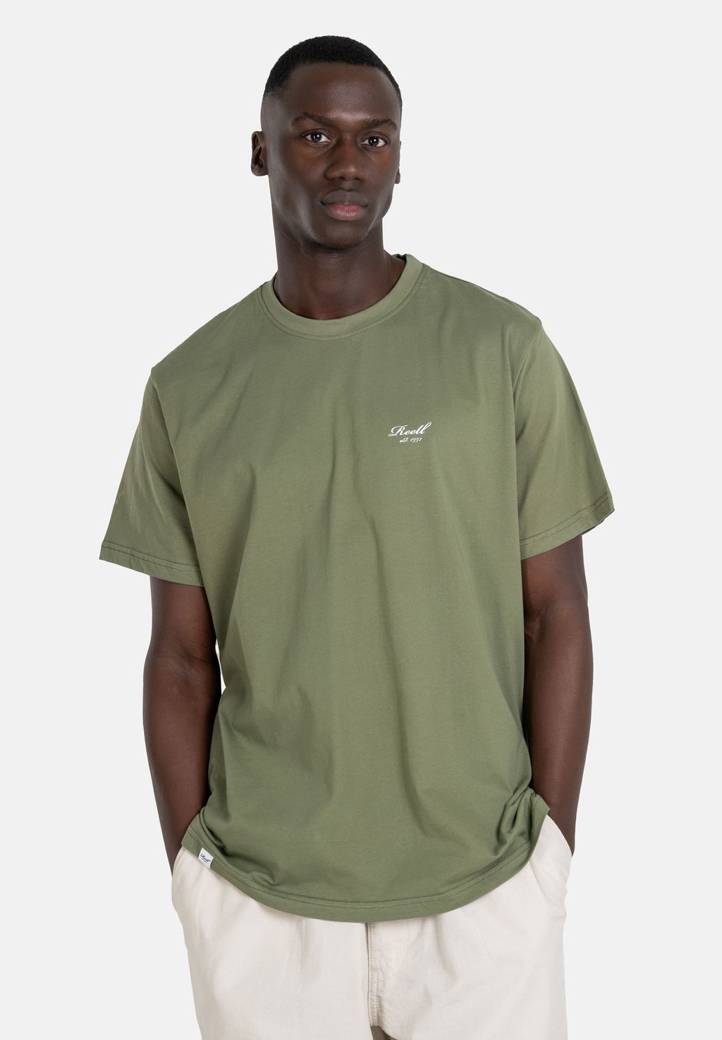 

Базовая футболка STAPLE LOGO Reell, оливковый